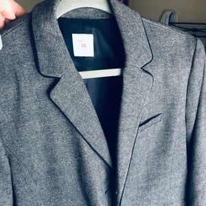 Gap tweed Academy blazer navy and white